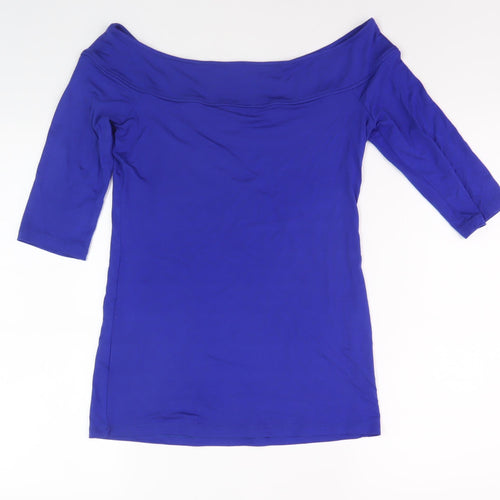 Jane Norman Women's Blue Off Shoulder Top