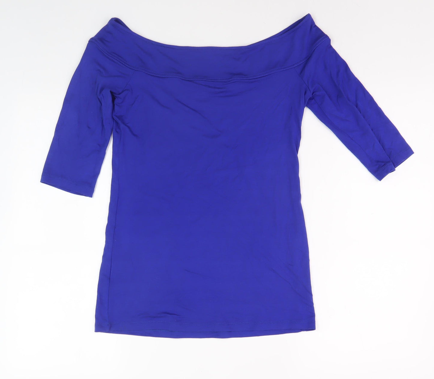 Jane Norman Women's Blue Off Shoulder Top