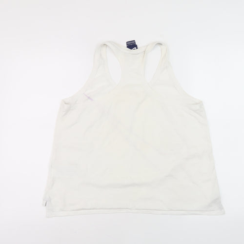 Nike Women's White Tank Top L - Gym & Yoga Essential