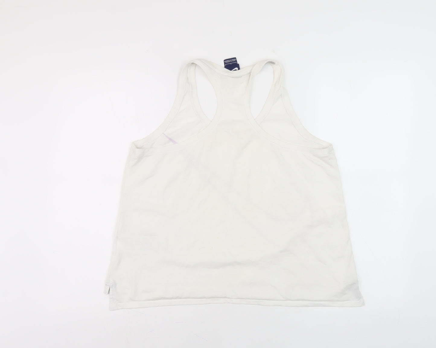 Nike Women's White Tank Top L - Gym & Yoga Essential
