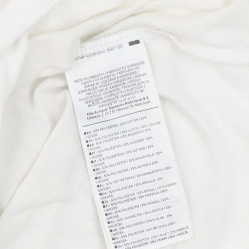 Nike Women's White Tank Top L - Gym & Yoga Essential