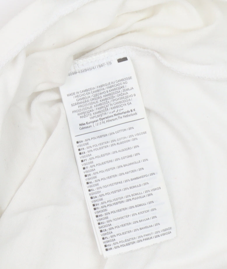 Nike Women's White Tank Top L - Gym & Yoga Essential