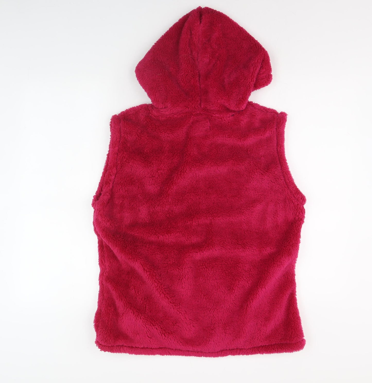 Country Rose Women's Red Fleece Hooded Waistcoat M