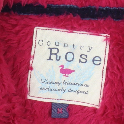 Country Rose Women's Red Fleece Hooded Waistcoat M