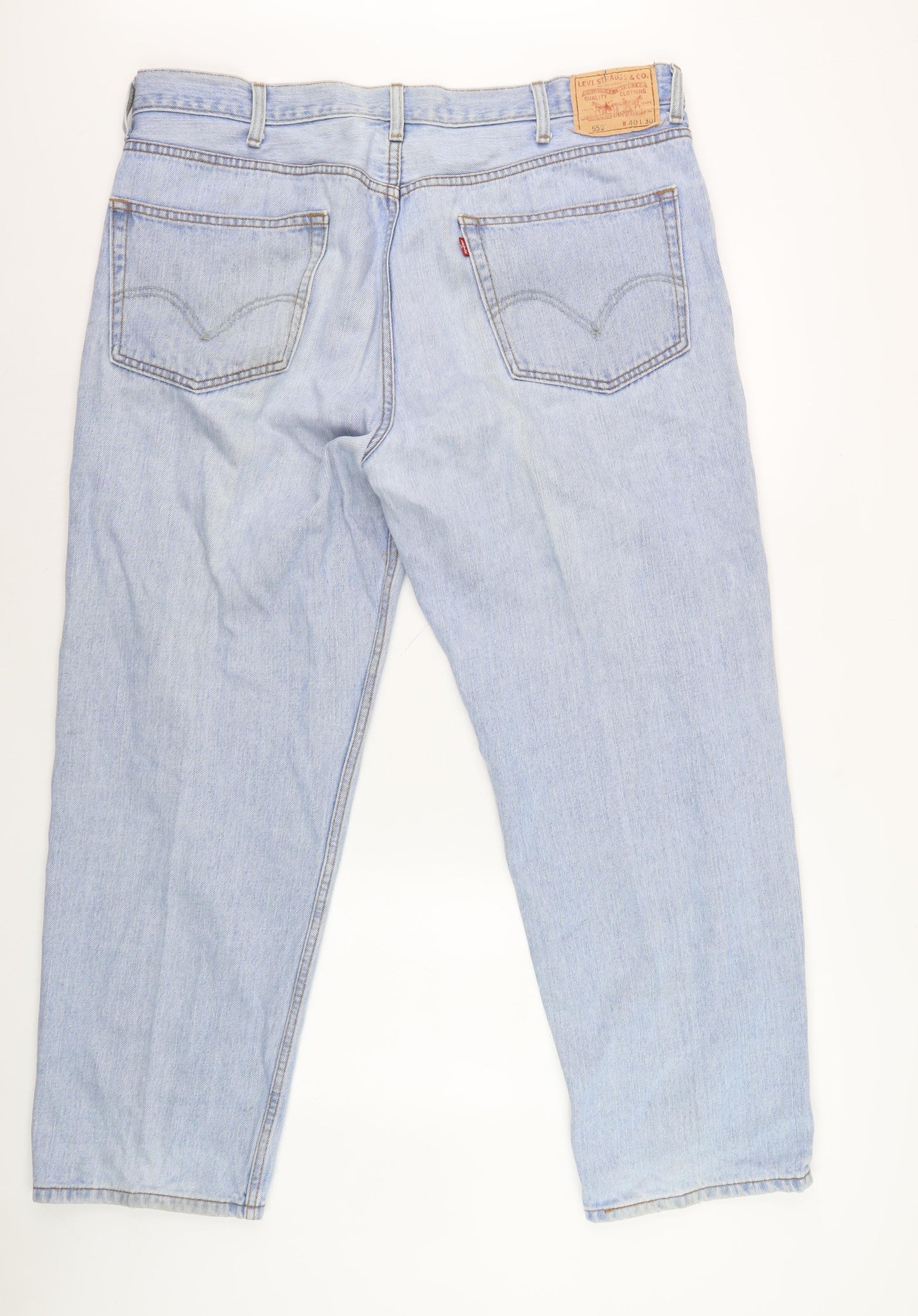 Levi's 550 Men's Relaxed Fit Blue Jeans Size 40