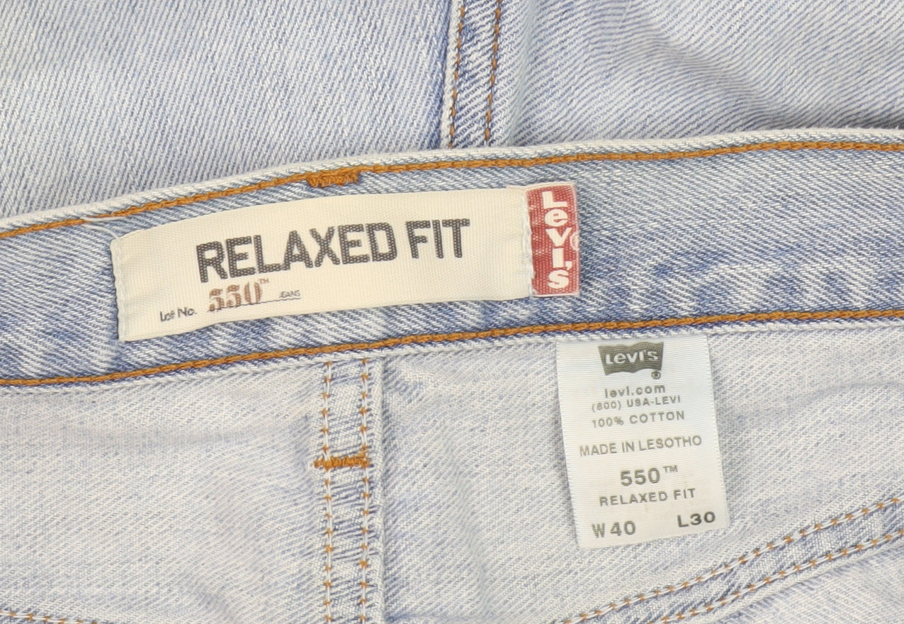 Levi's 550 Men's Relaxed Fit Blue Jeans Size 40