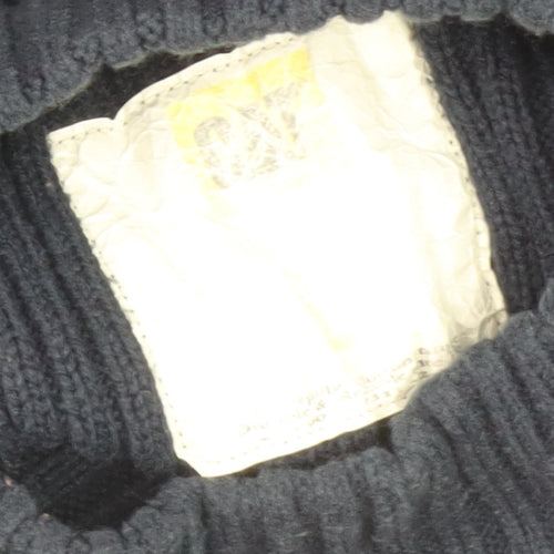 Caterpillar Men's Blue Pullover Jumper, Logo, Knit