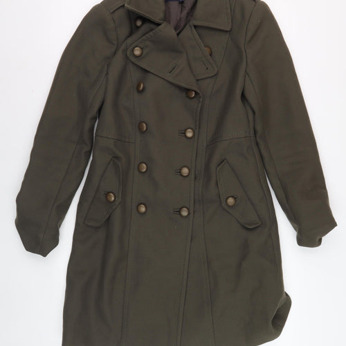French Connection Women's Green Pea Coat, Size 8