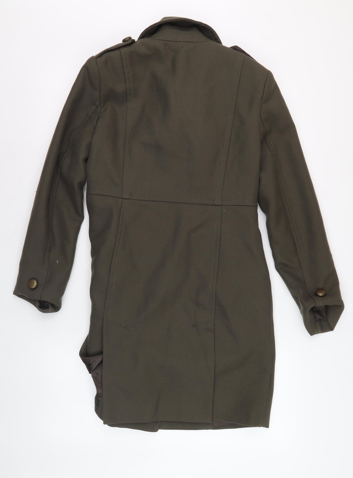 French Connection Women's Green Pea Coat, Size 8