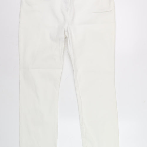Wallis Women's White Straight Jeans Size 16