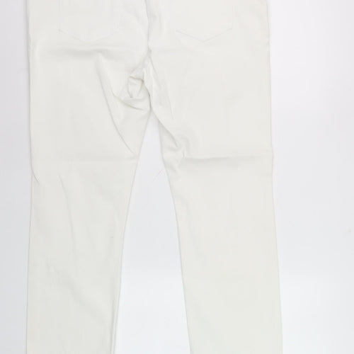 Wallis Women's White Straight Jeans Size 16