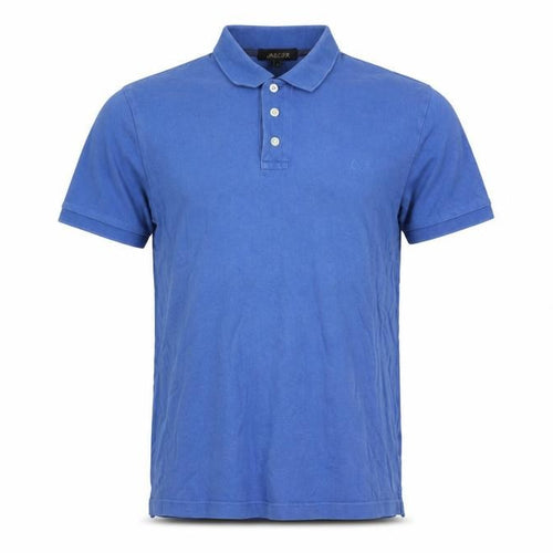 Jaeger Men's Blue Polo Shirt, Size S, Casual Style