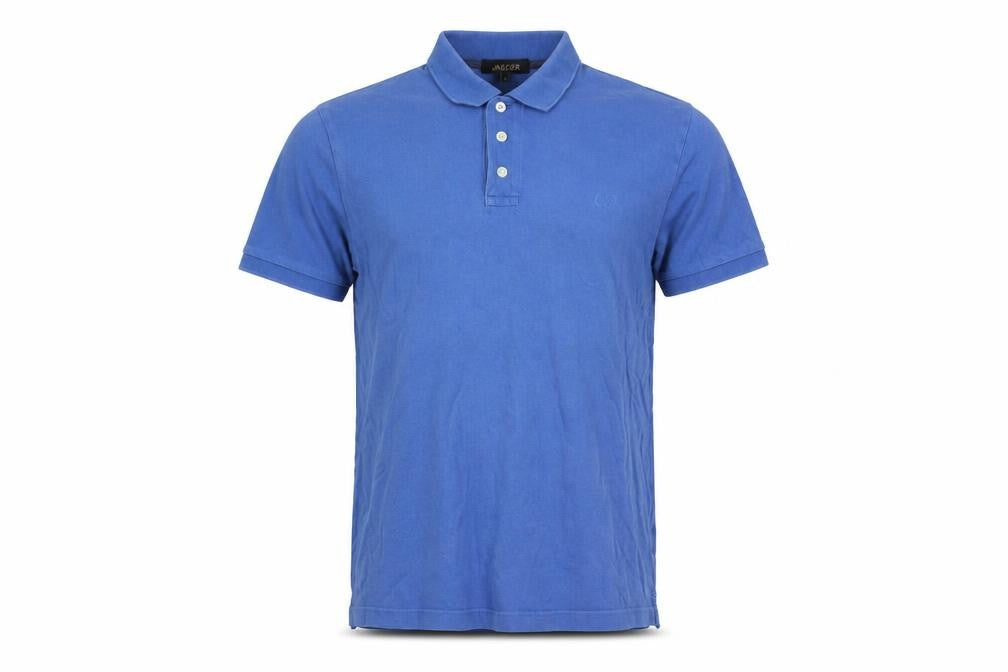 Jaeger Men's Blue Polo Shirt, Size S, Casual Style