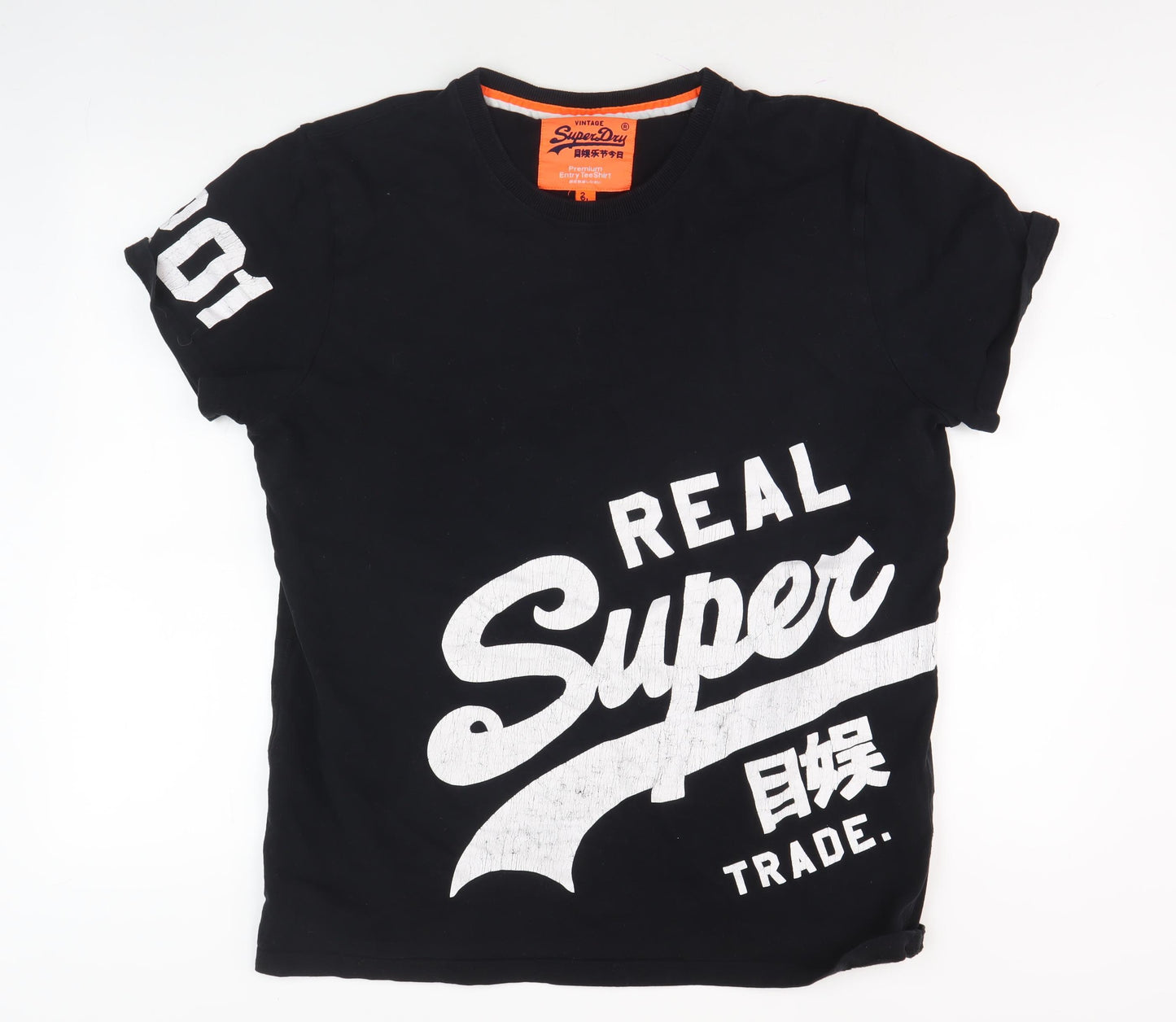 Superdry Men's Black Graphic Print T-Shirt 2XL