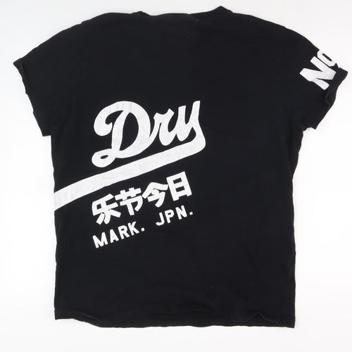 Superdry Men's Black Graphic Print T-Shirt 2XL