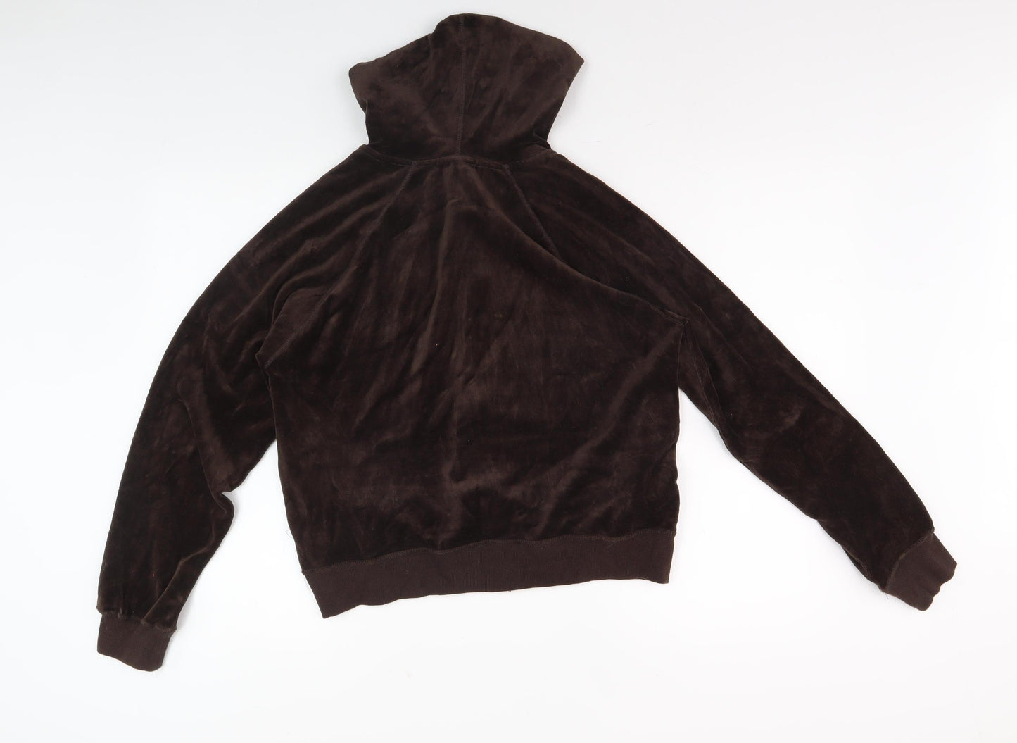 Ellie Louise Women's Brown Velour Hoodie Jacket Size 12/14