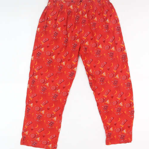 LFC Boys Red Elastic Waist Football Trousers 7-8 Years