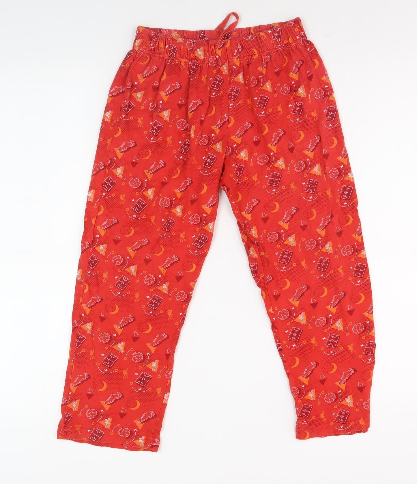 LFC Boys Red Elastic Waist Football Trousers 7-8 Years