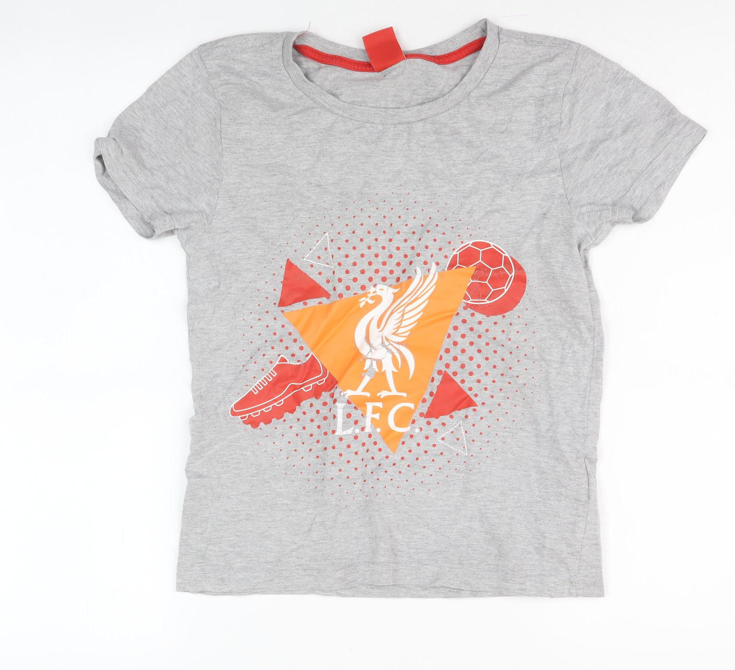 LFC Boys Grey Graphic T-Shirt 9-10 Years, Casual Style