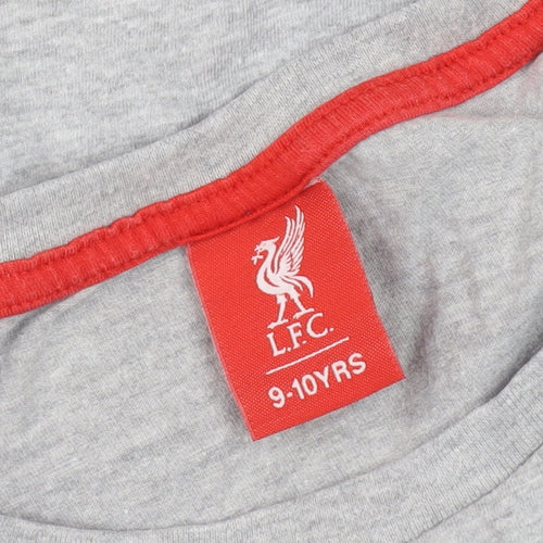 LFC Boys Grey Graphic T-Shirt 9-10 Years, Casual Style