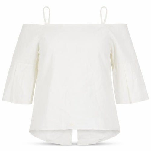 River Island Women’s White Off Shoulder Top UK 12