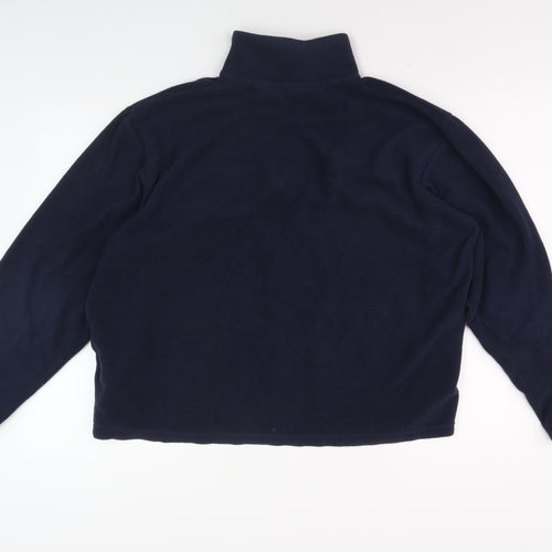Regatta Men's Blue XL 1/4 Zip Fleece Sweatshirt Logos