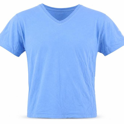 Cotton Traders Men's Blue V-Neck T-Shirt, Size S, Summer Essential