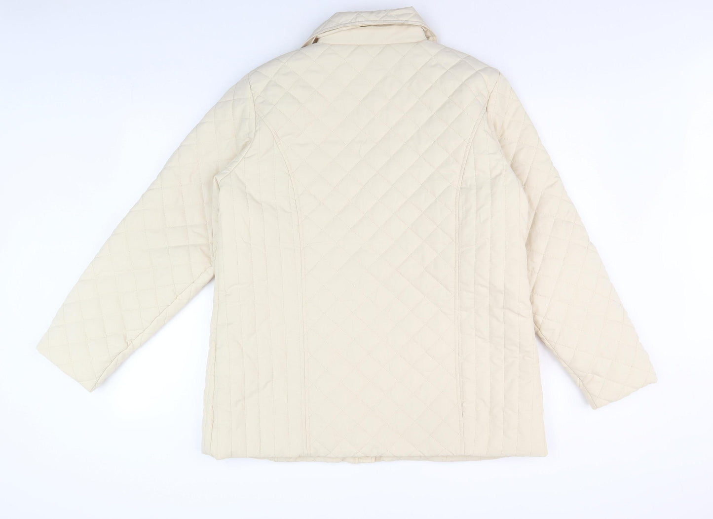 Pure & Natural Women's Beige Quilted Jacket Size 16