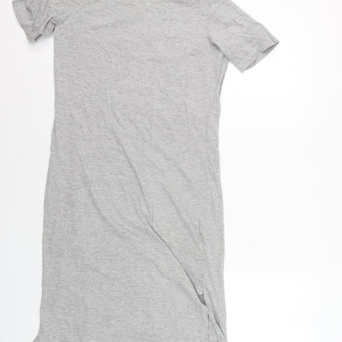Brave Soul Women's Grey T-Shirt Dress XS
