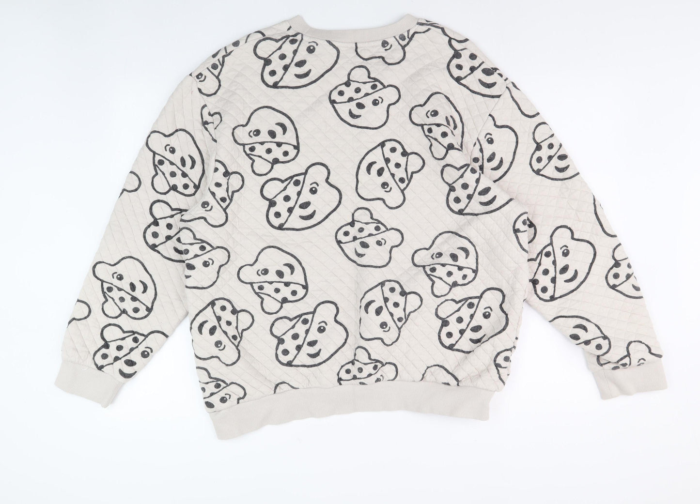 George Women's Beige Animal Print Sweatshirt, Size L