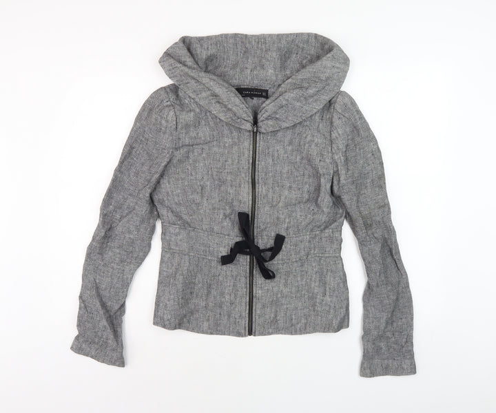 Zara Women’s Grey Slim Fit Jacket, S, Casual