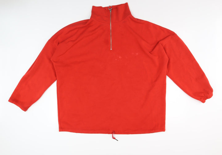 Next Women's Red XL Zip Casual Sweatshirt