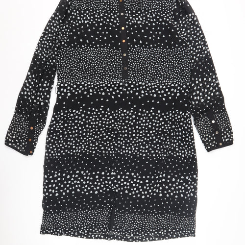 Sosandar Women's Black Polka Dot Dress Size 14