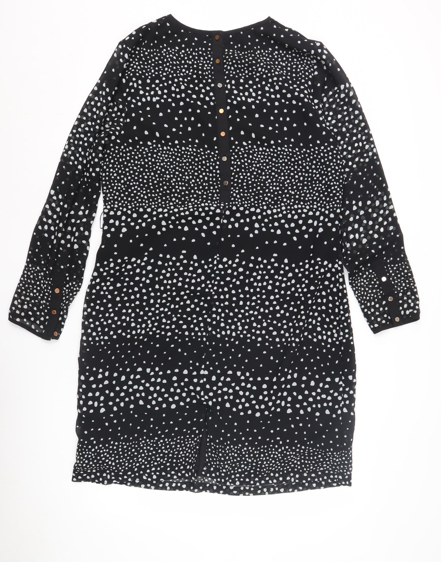 Sosandar Women's Black Polka Dot Dress Size 14
