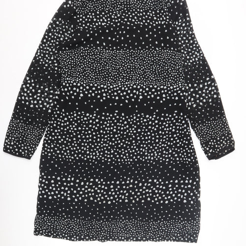 Sosandar Women's Black Polka Dot Dress Size 14