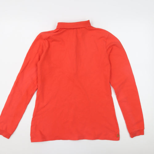 Decathlon Women's Red Polo Long Sleeve Top Size 14
