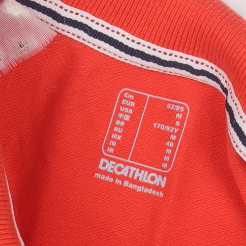 Decathlon Women's Red Polo Long Sleeve Top Size 14