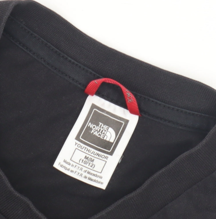 The North Face Boys Black Logo T-Shirt Size M