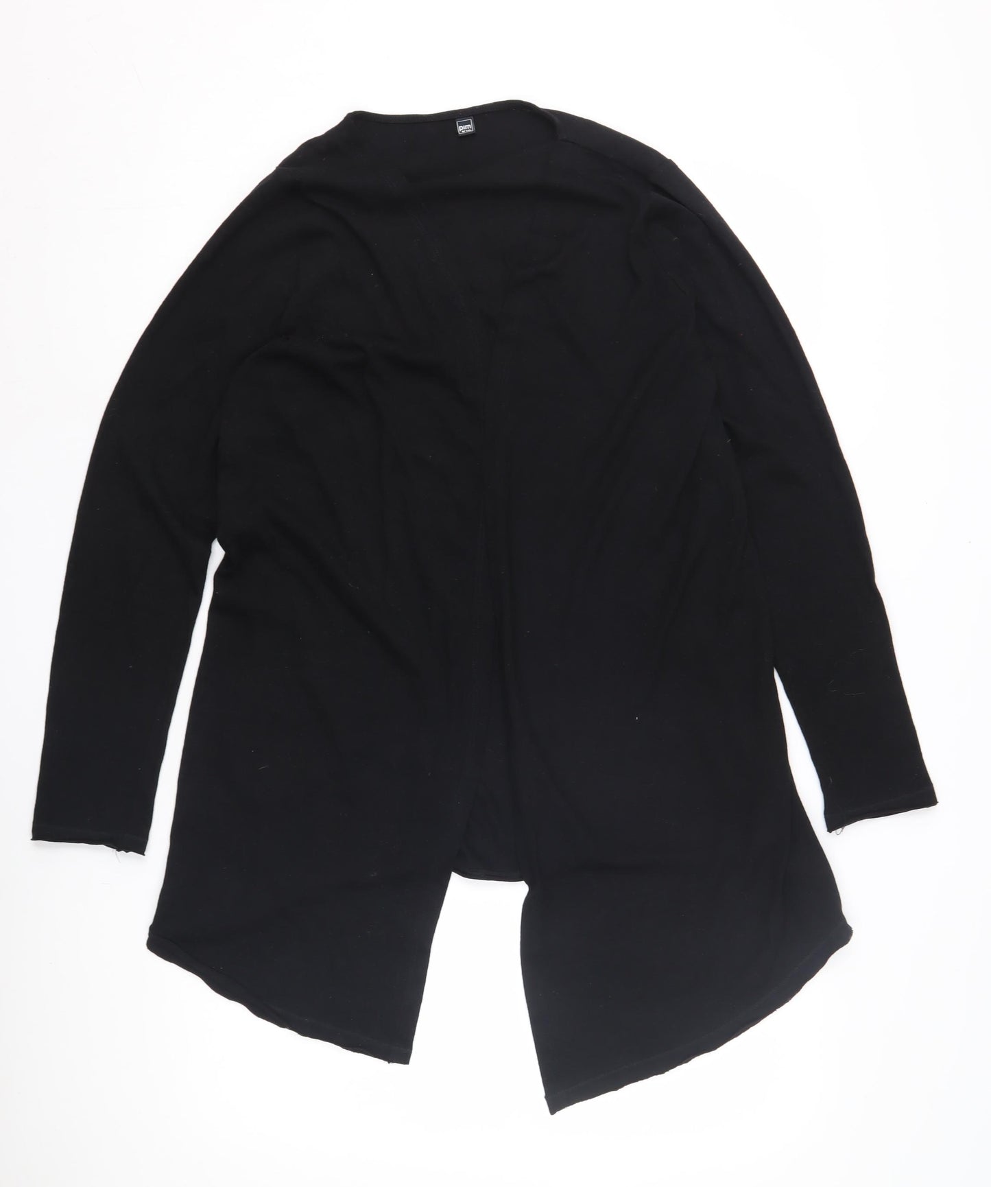 Pimkie Women's Black Open Front Cardigan L Long Sleeve