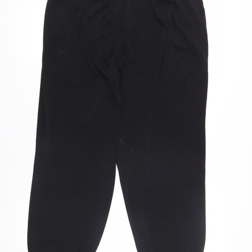Zara Women's Black Elastic Waist Trousers - Size M