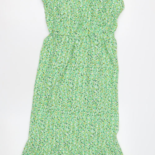Marks and Spencer Women's Green Floral Midi Dress