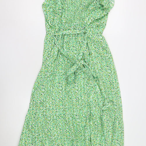 Marks and Spencer Women's Green Floral Midi Dress