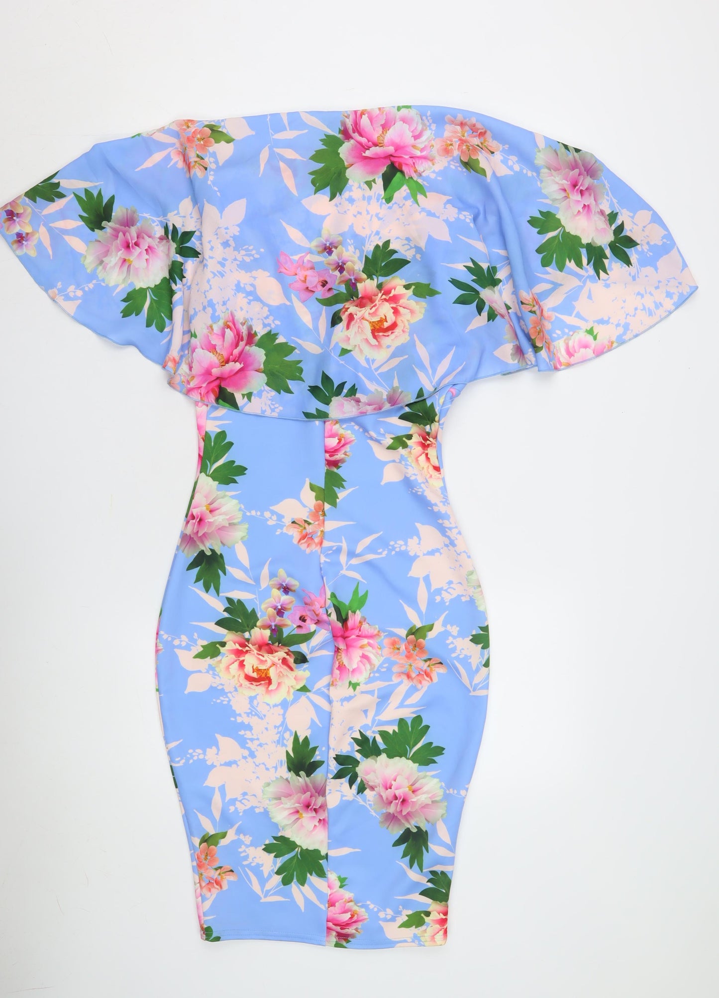 Flounce London Women's Multicoloured Floral Bodycon Dress