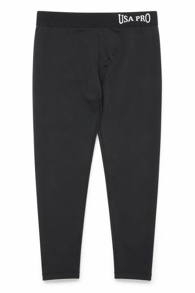 USA Pro Girls Black Leggings - Size 12 Years, Activewear