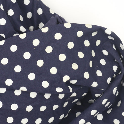 Laura Ashley Girls Blue Polka Dot Midi Dress, 7-8 Years