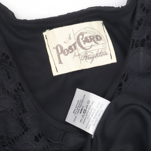 A Postcard from Brighton Women's Black Lace Dress