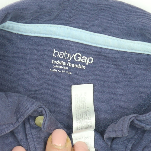 babyGap Boys Blue Polo Shirt 2 Years Casual Cotton