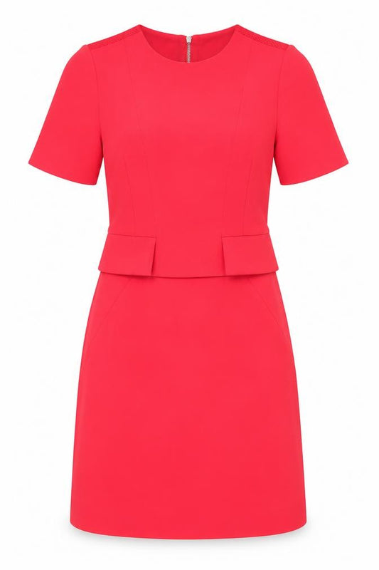 Whistles Women's Red Shift Dress, Size 4, Knee Length, Formal