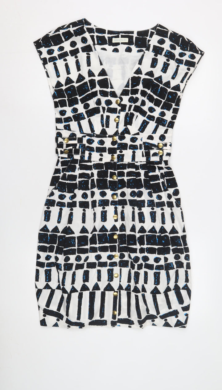Whistles Women's Geometric Short Dress, Size 8
