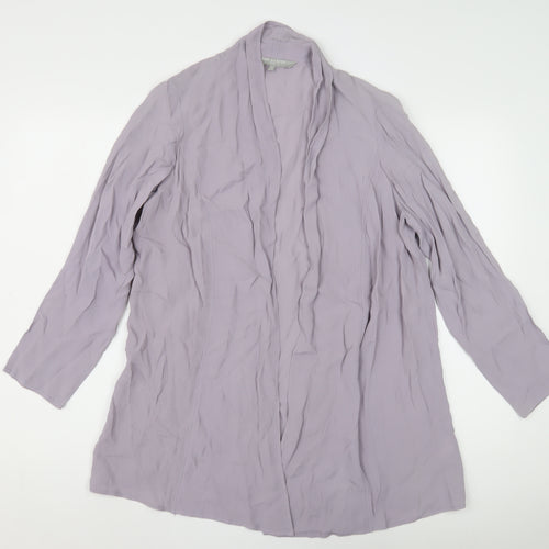 Ann Harvey Women's Purple Mid-Length Jacket Size 14